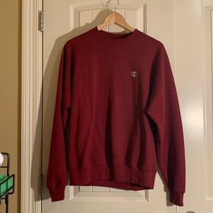 maroon/red champion sweatshirt